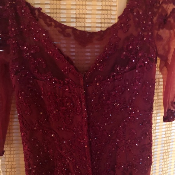 Christina Wu cranberry MOB gown - Picture 9 of 9